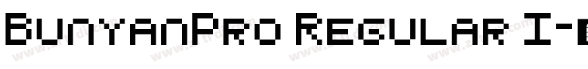 BunyanPro Regular I字体转换